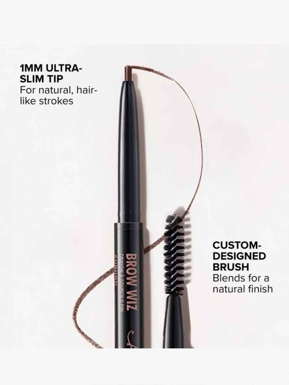 🌿 Anastasia Beverly Hills Brow Wiz Skinny Brow Pencil - DARK BROWN